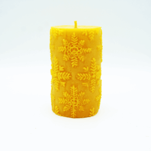Pillar Snowflake Candle